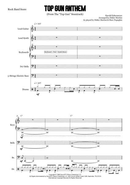 Top Gun Anthem Tab by Harold Faltermeyer (Guitar Pro) - Guitars, Bass &  Backing Track