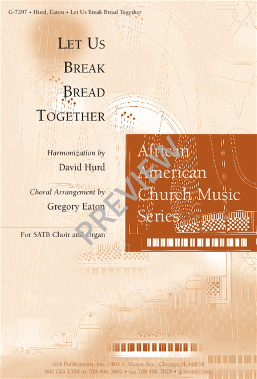 Let Us Break Bread Together 4-Part scores gallery preview page 1