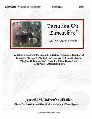 Book cover for Variation on "Lancashire" (Lead On, O King Eternal) StA OV00151