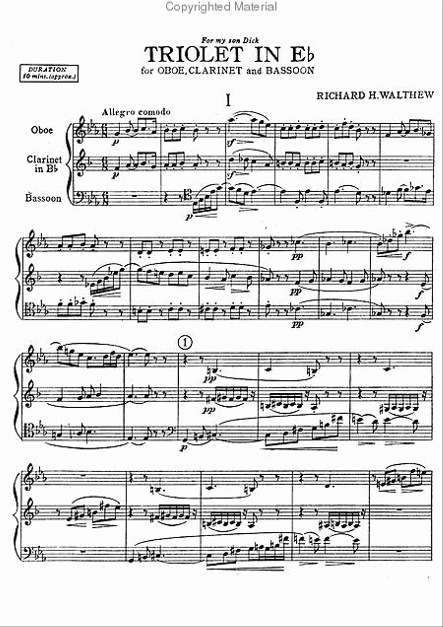 Triolet in Eb Bassoon scores gallery preview page 2