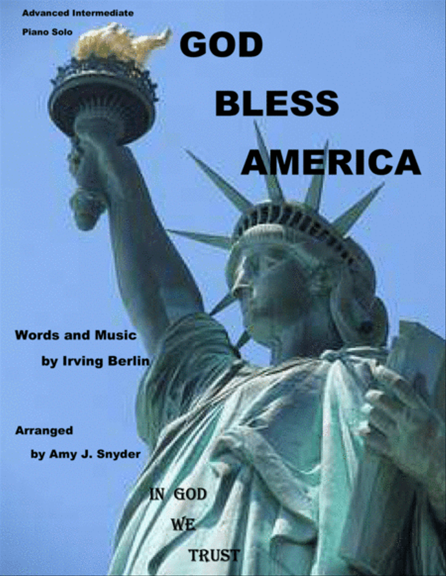 God Bless America Piano Solo scores gallery preview page 1