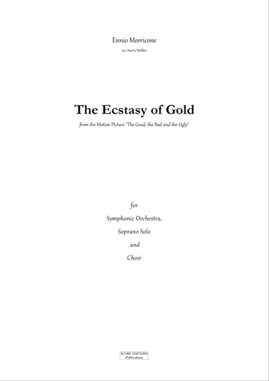 The Ecstasy Of Gold The Ecstasy Of Gold Full Orchestra scores gallery preview page 3