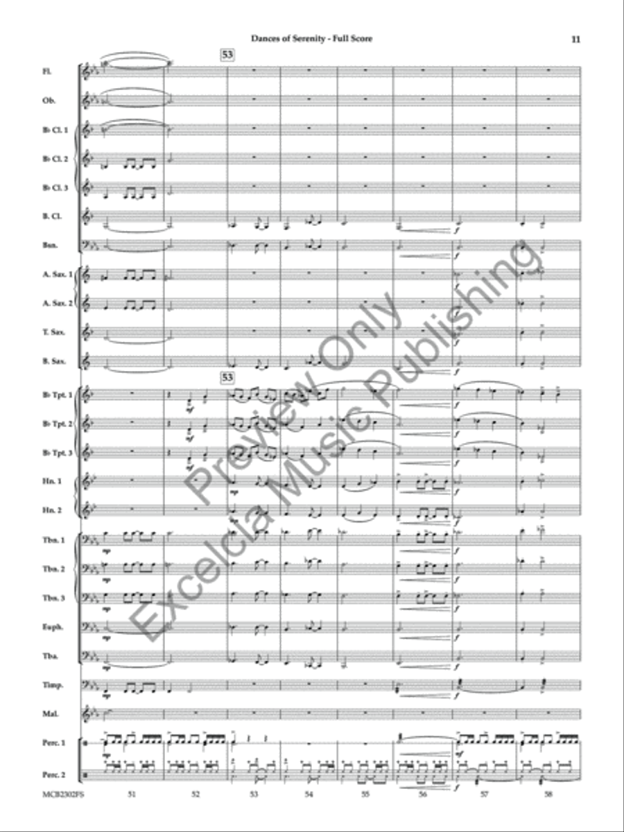Dances of Serenity Dances of Serenity Concert Band scores gallery preview page 12