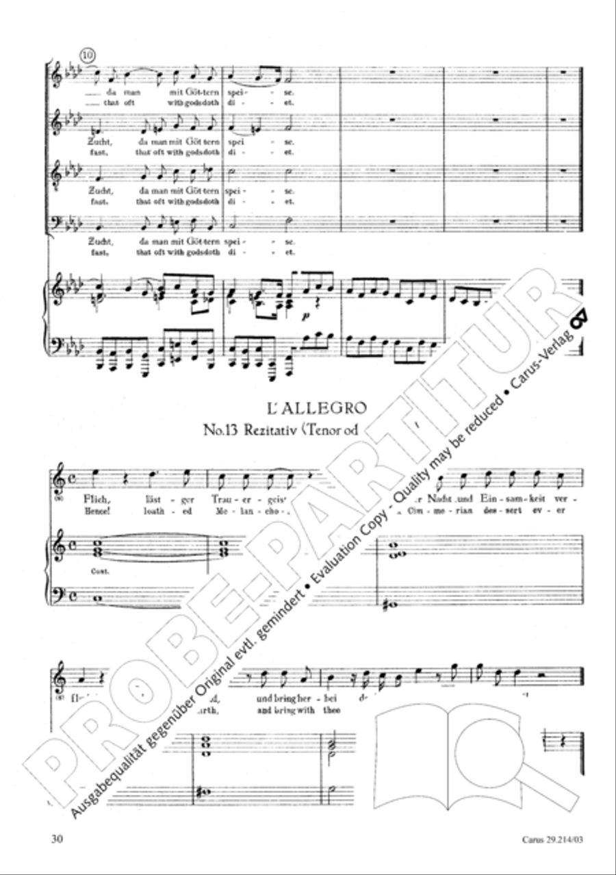 L'Allegro, il Pensieroso ed il Moderato TB scores gallery preview page 31