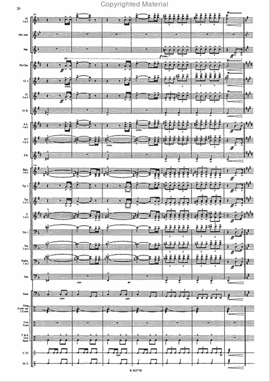 Ambaixadora Contrabandistas Concert Band scores gallery preview page 21