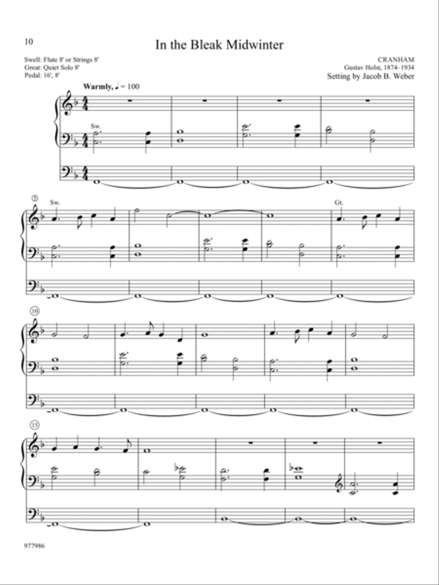 Christmas Simplified: Easy Settings for Organ Organ Solo scores gallery preview page 4