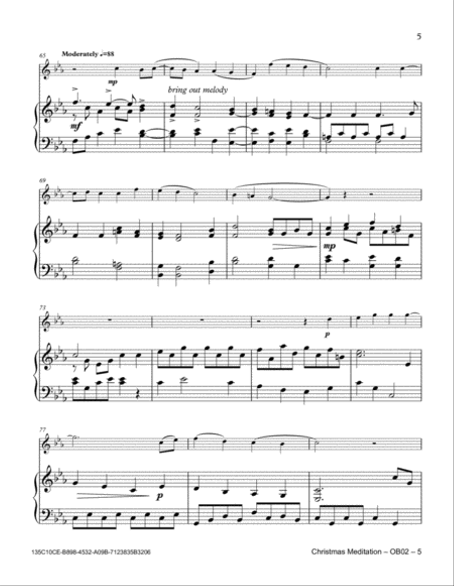 Christmas Meditation Christmas Meditation Piano scores gallery preview page 5