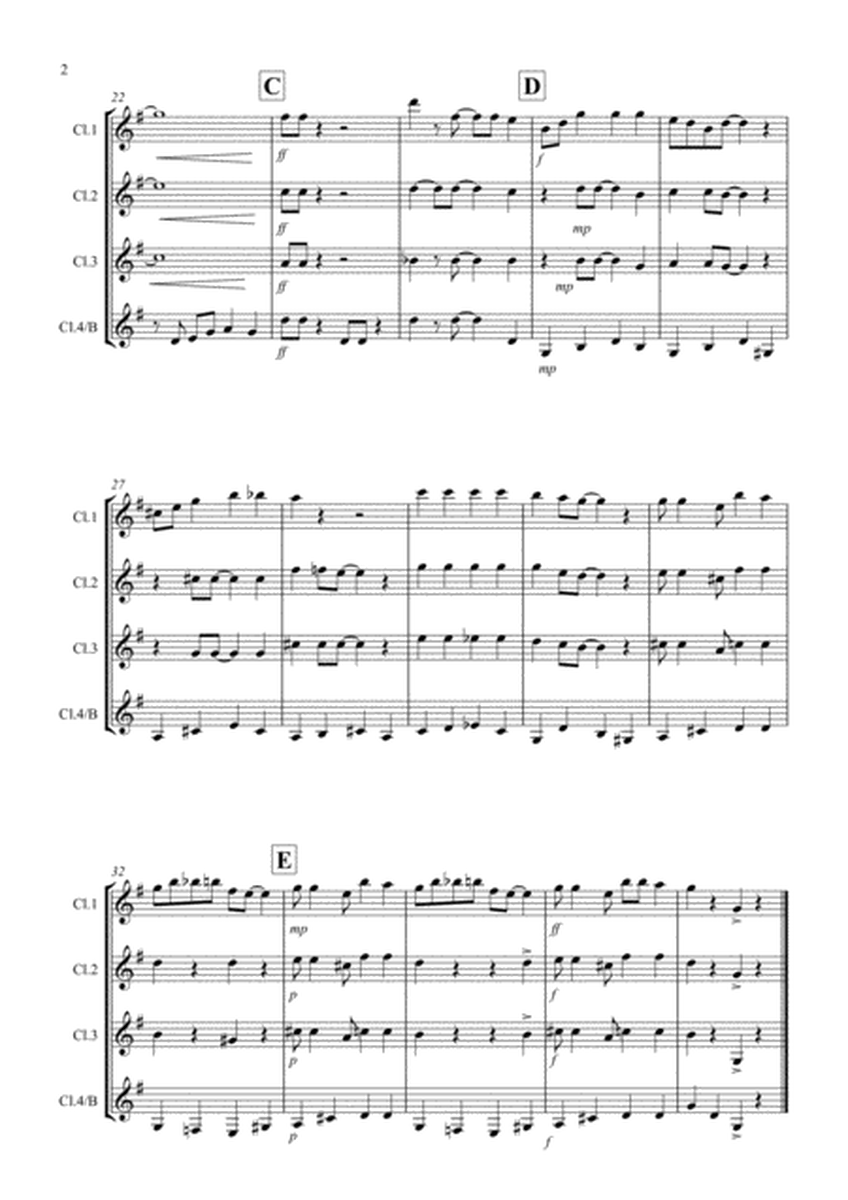 Burnie's Ragtime for Clarinet Quartet image number null