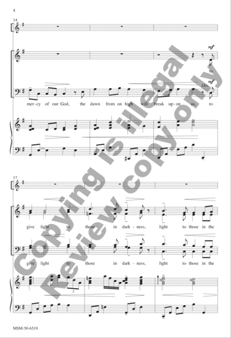 There's a Wideness in God's Mercy 4-Part scores gallery preview page 4