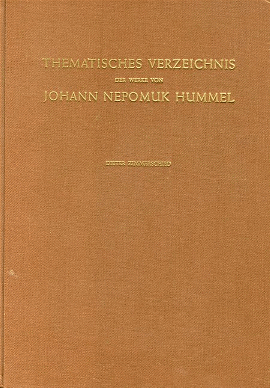 Verzeichnis der Werke J. N. Hummels. Ln. Collection / Songbook scores gallery preview page 1