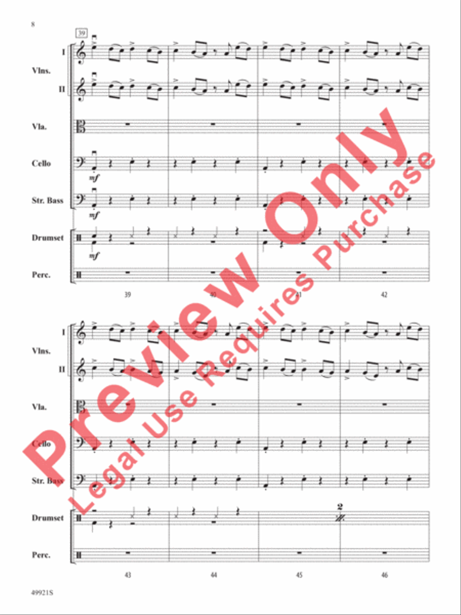 Black Adam String Orchestra scores gallery preview page 9