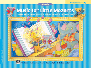 Book cover for Music for Little Mozarts Music Workbook, Book 3