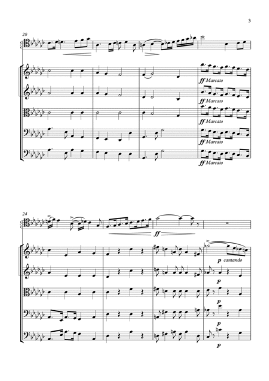MORCEAU SYMPHONIQUE String Orchestra scores gallery preview page 4