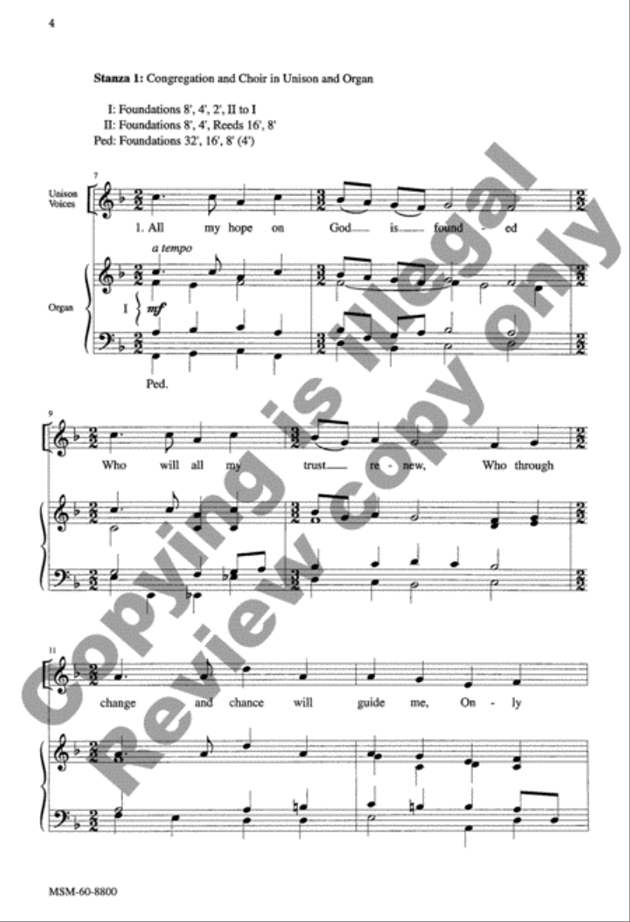 All My Hope on God Is Founded 4-Part scores gallery preview page 10