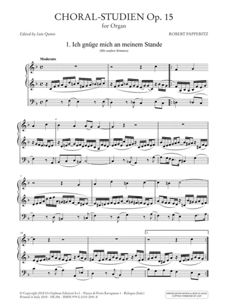 Choral-Studien Op. 15 for Organ