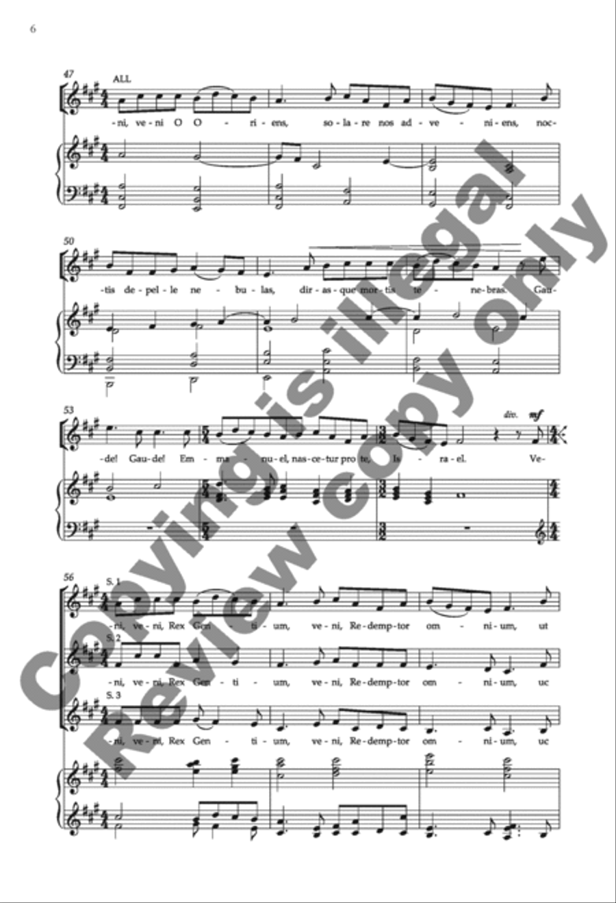 Veni, veni, Emmanuel from Enchanted Carols Choir scores gallery preview page 5