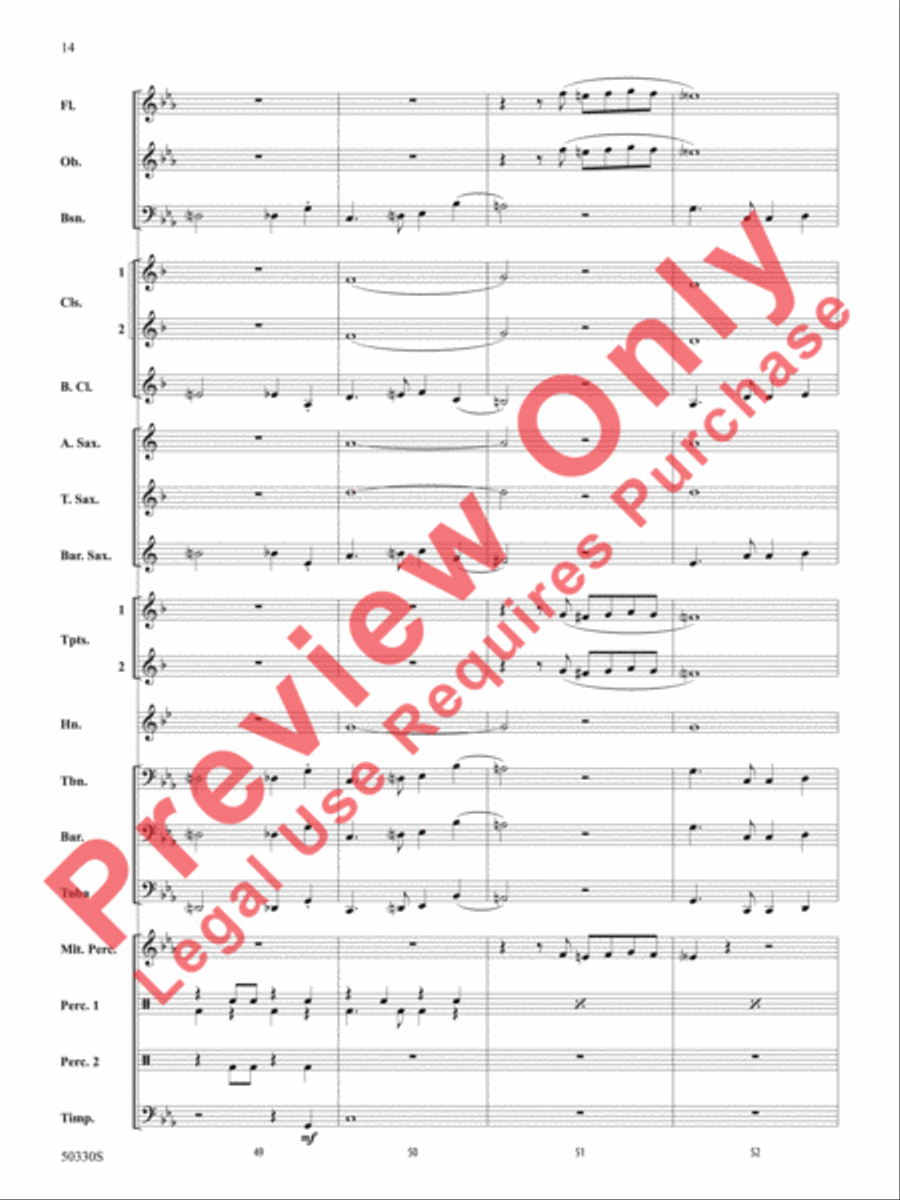 Zombie Rock Concert Band scores gallery preview page 15