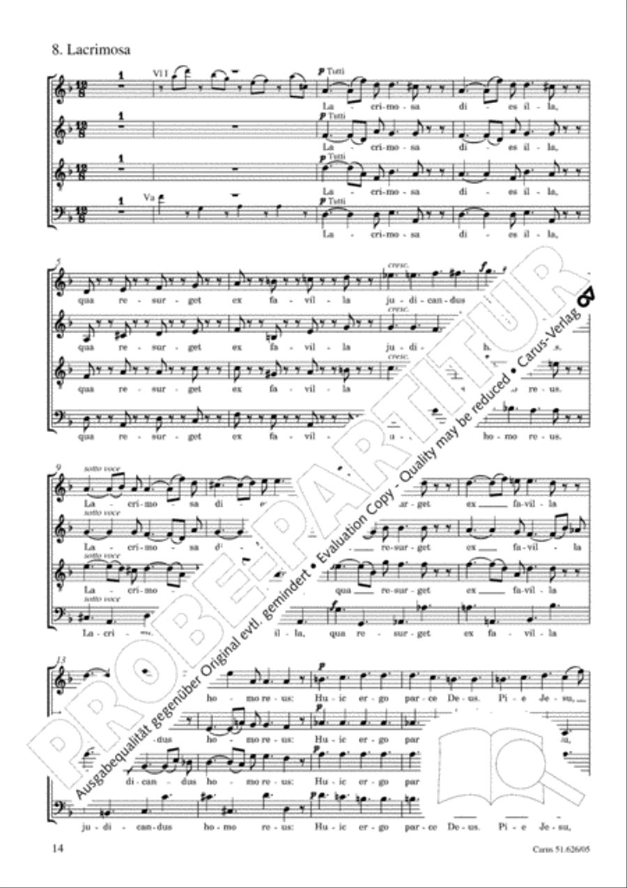 Requiem 4-Part scores gallery preview page 15