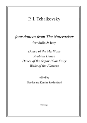 Four Dances from Nutcracker for violin & harp