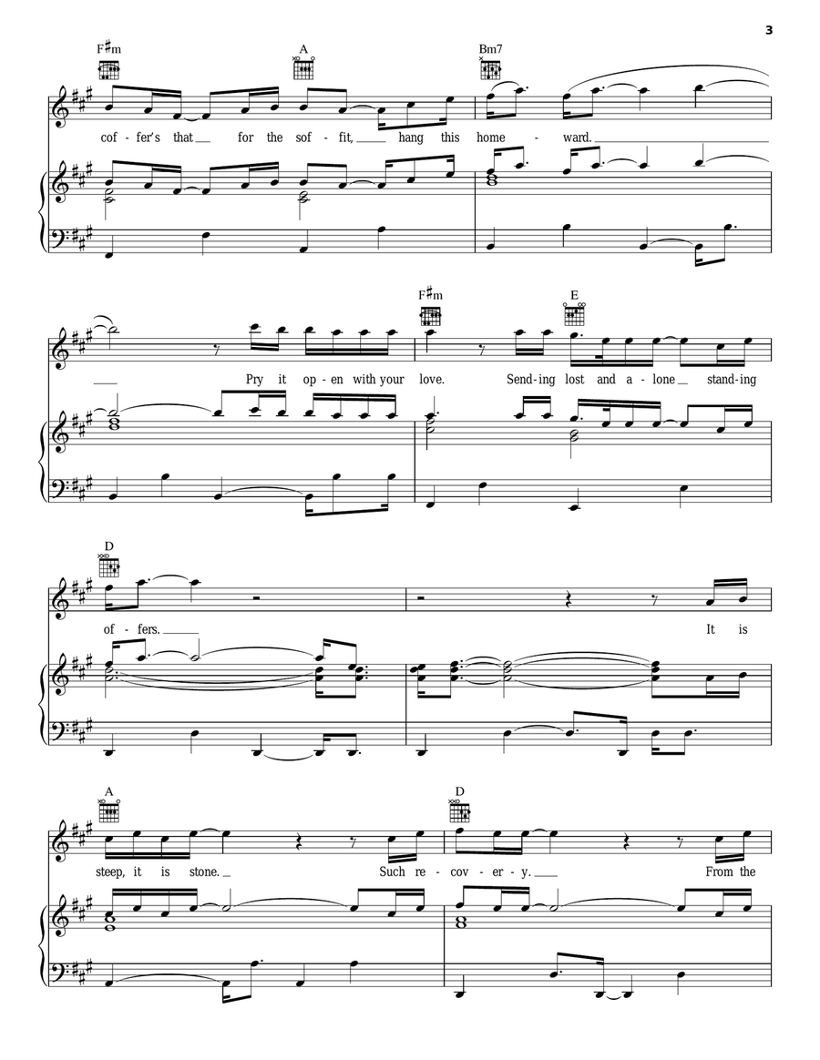 Beth / Rest Piano, Vocal, Guitar scores gallery preview page 3