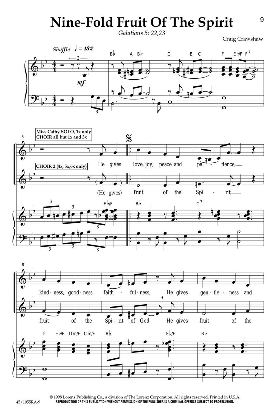 Inside Out (Digital Download) Choir scores gallery preview page 7