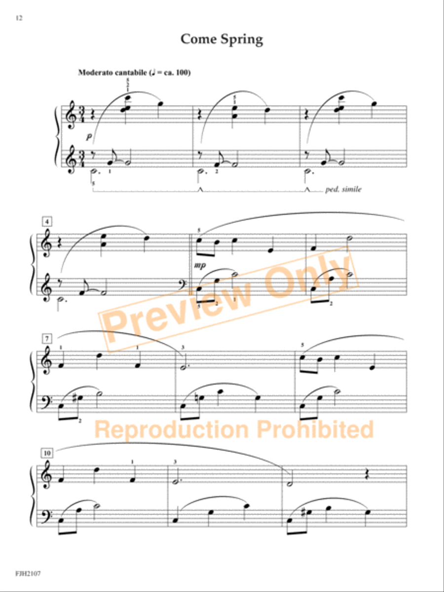 Spring Portraits Piano Solo scores gallery preview page 4