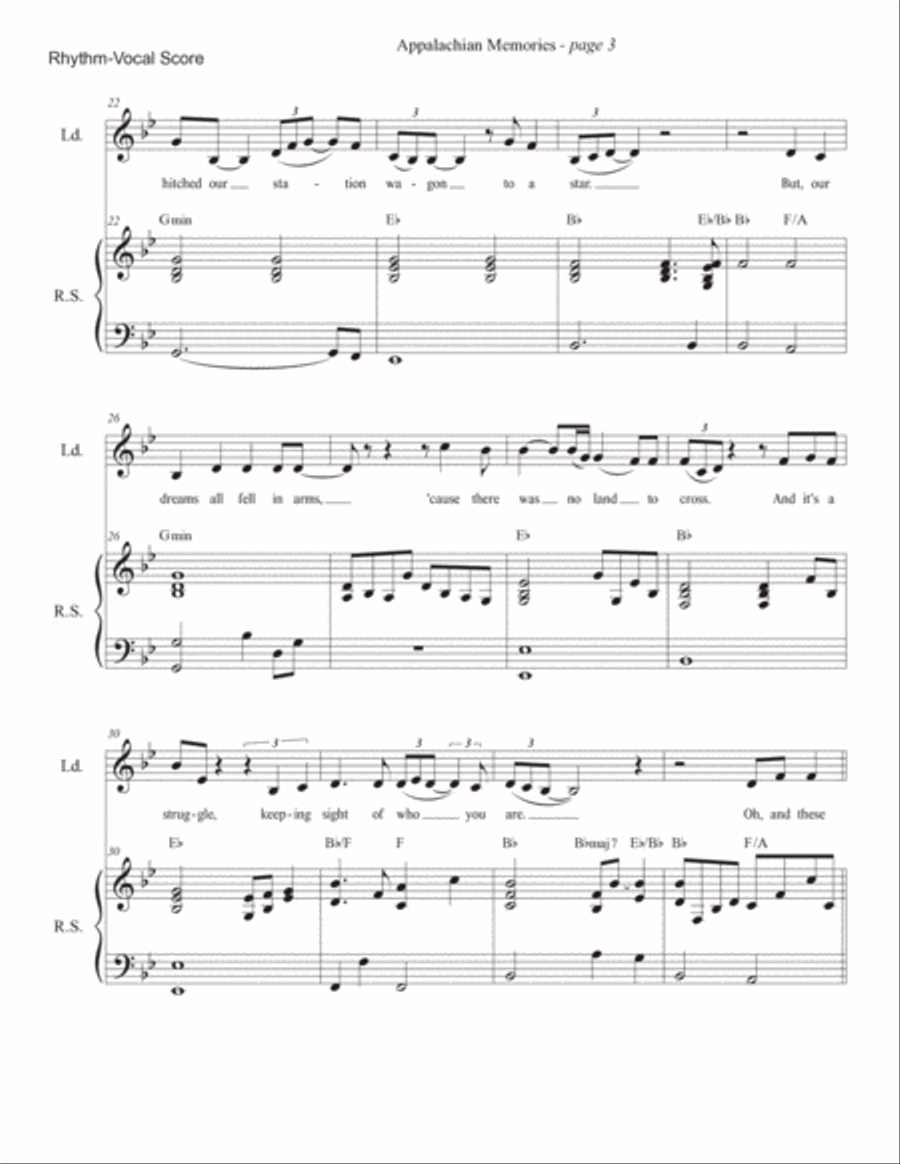 Appalachian Memories Voice scores gallery preview page 3