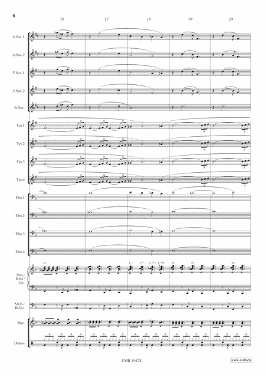 Moonlight Serenade Big Band scores gallery preview page 7