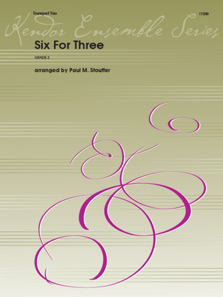 Book cover for Six For Three