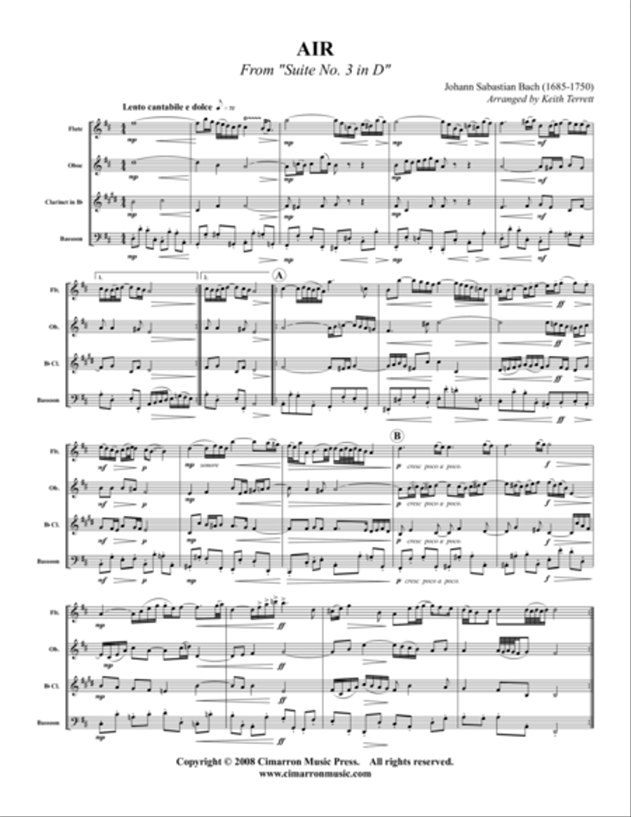 Air Air Woodwind Quartet scores gallery preview page 1