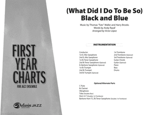 Book cover for (What Did I Do to Be So) Black and Blue: Score
