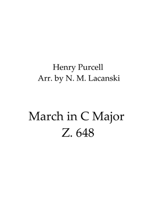 Book cover for March in C Major Z. 648