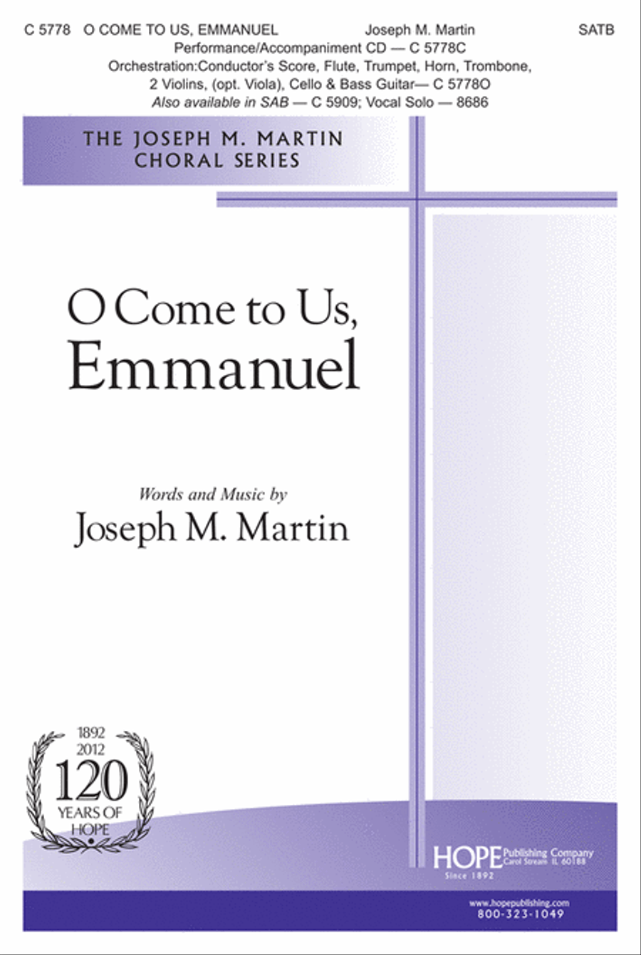 O Come to Us, Emmanuel O Come to Us, Emmanuel 4-Part scores gallery preview page 1