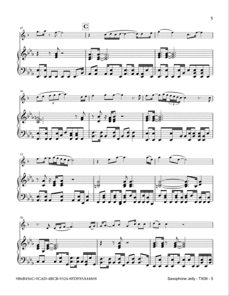 Saxophone Jelly Tenor Saxophone scores gallery preview page 5