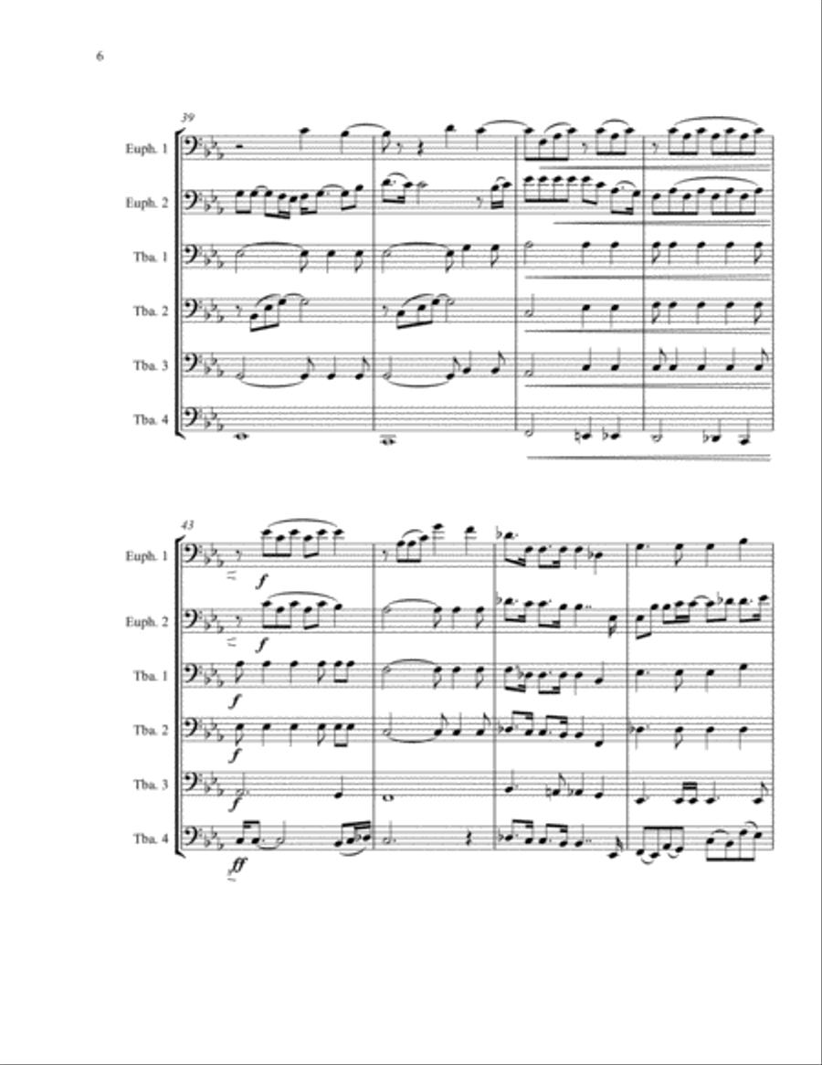Bohemian Rhapsody Brass Ensemble scores gallery preview page 6