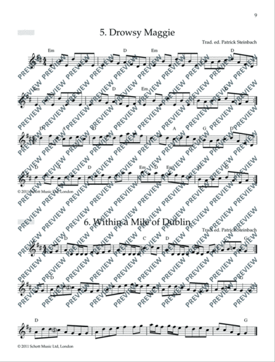 Irish Folk Tunes for Flute Flute scores gallery preview page 10