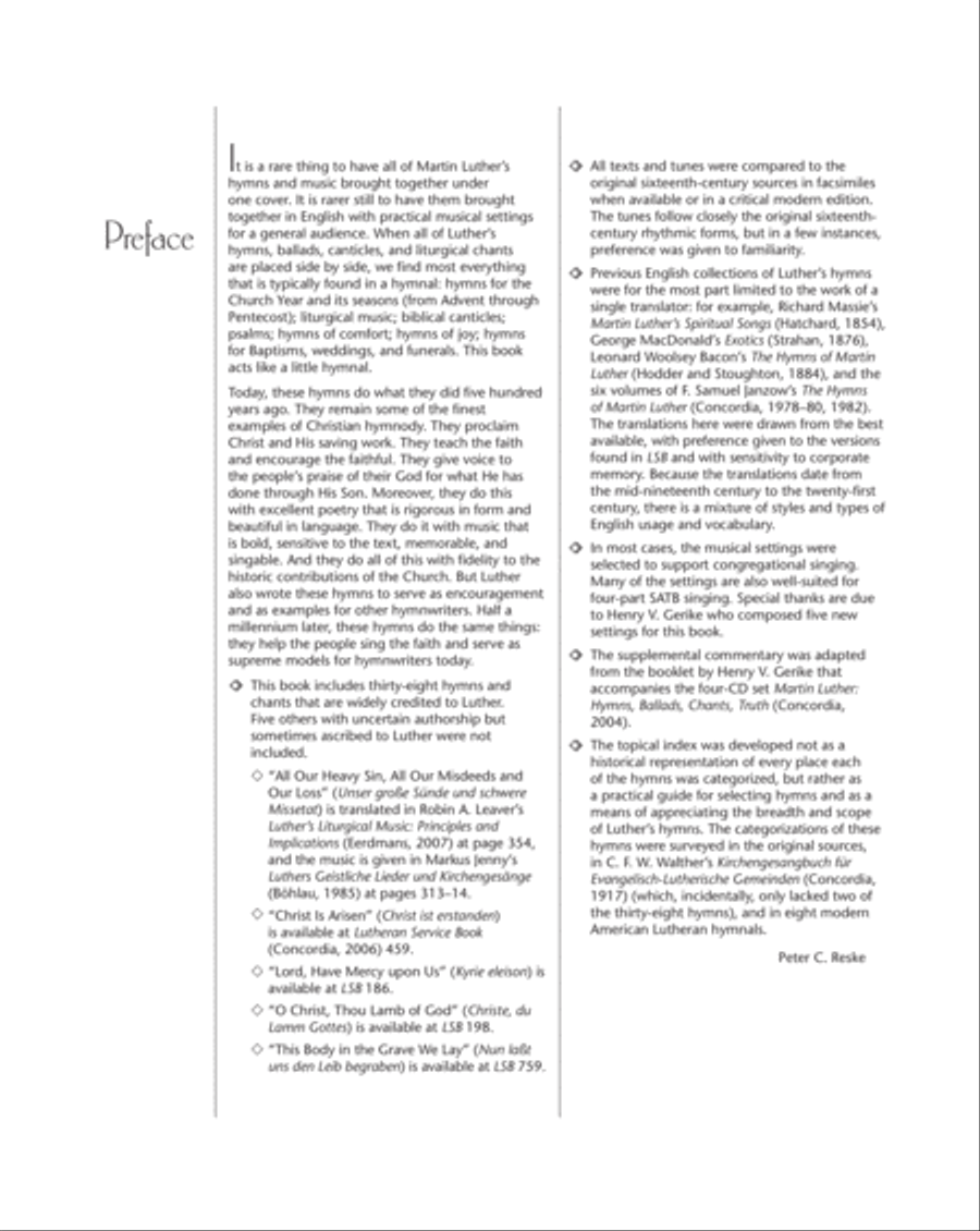 The Hymns of Martin Luther 4-Part scores gallery preview page 5