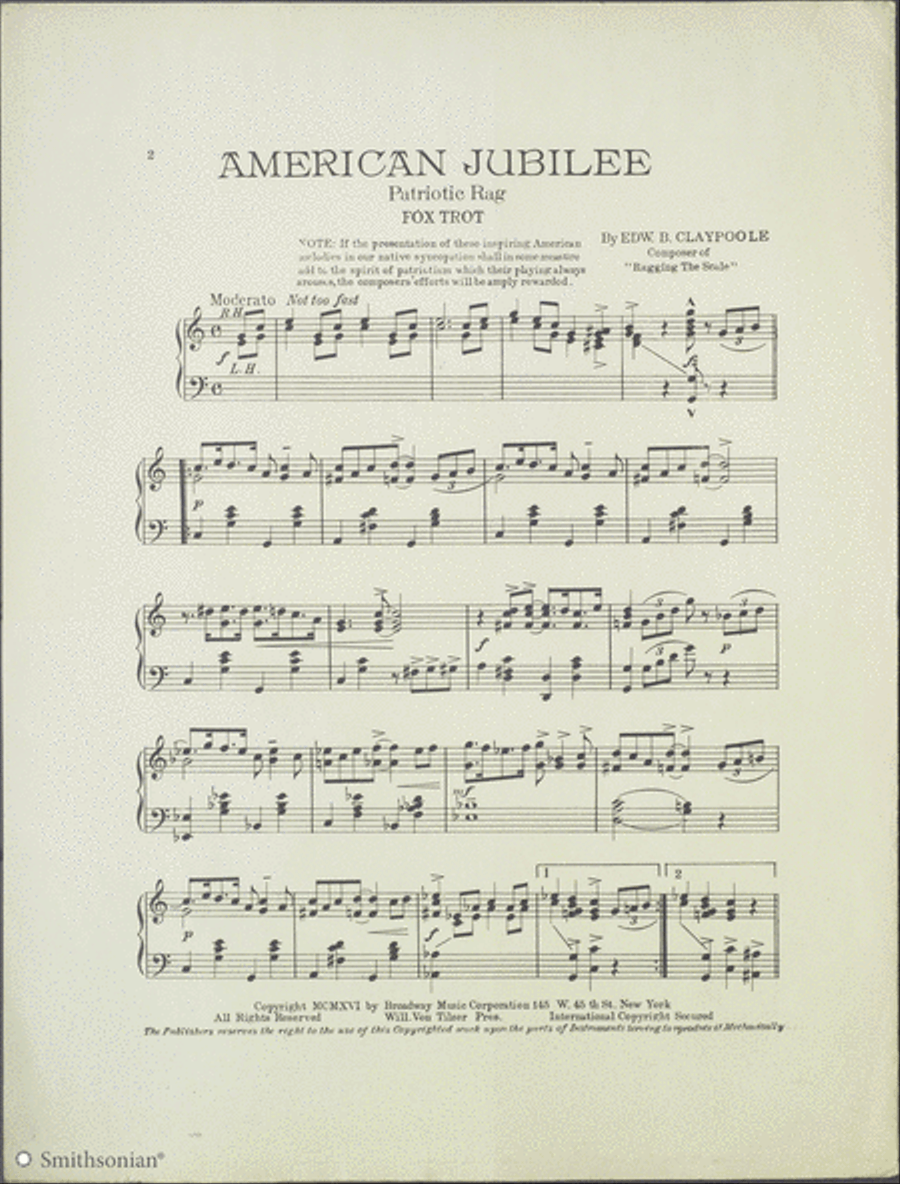 American Jubilee (Patriotic Rag) Piano Solo scores gallery preview page 2