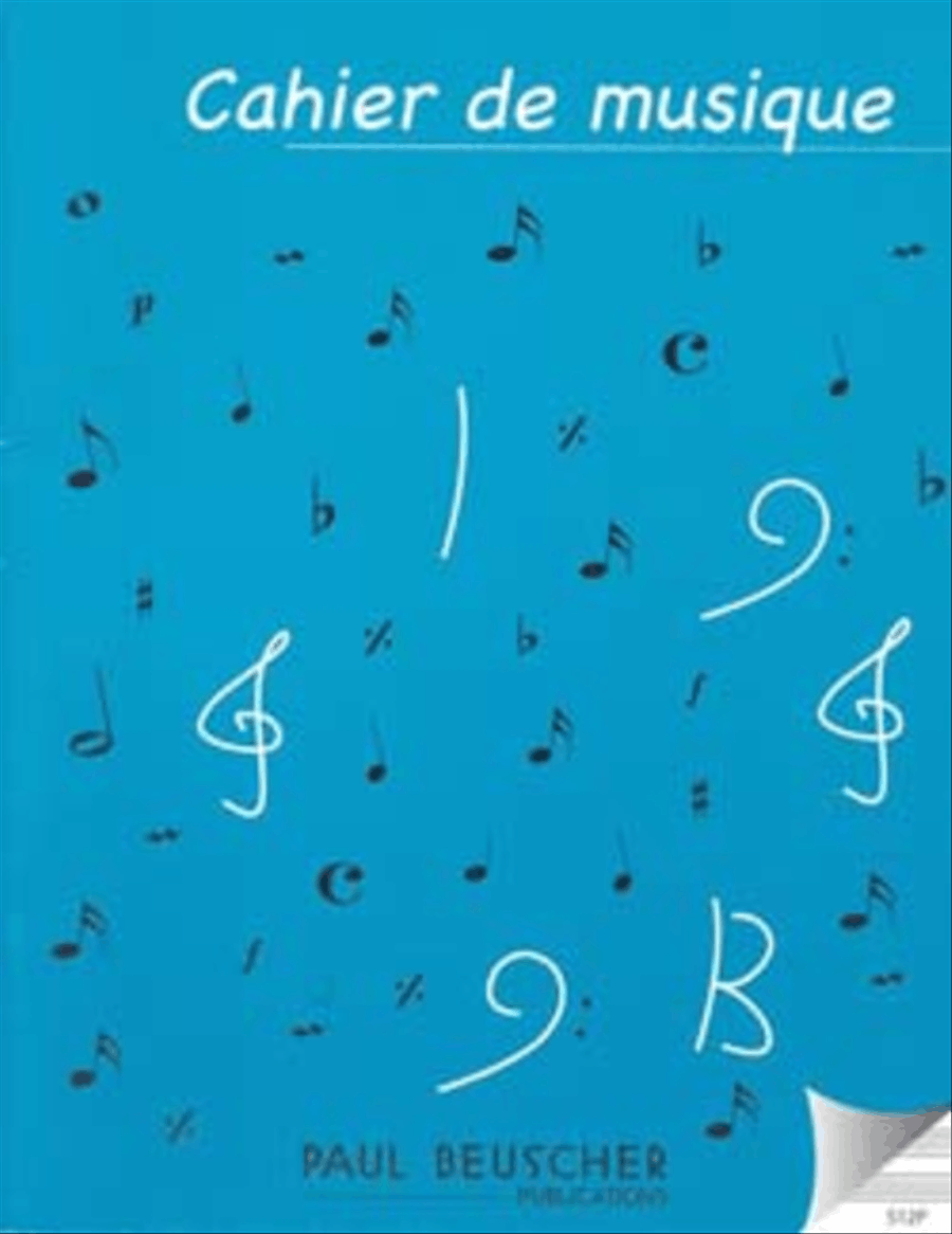 Cahier De Musique 12 Portees - Petit Format Staff Paper scores gallery preview page 1