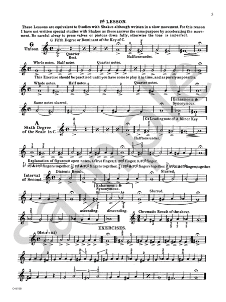 Grand Method For Trumpet Or Cornet Cornet scores gallery preview page 7