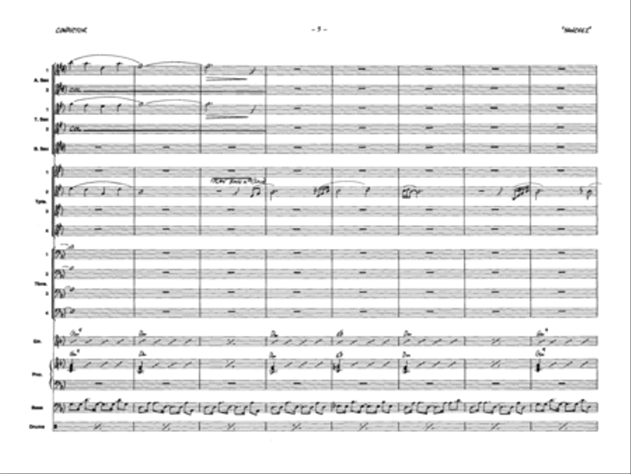 Children of Sanchez: Score Jazz Ensemble scores gallery preview page 5
