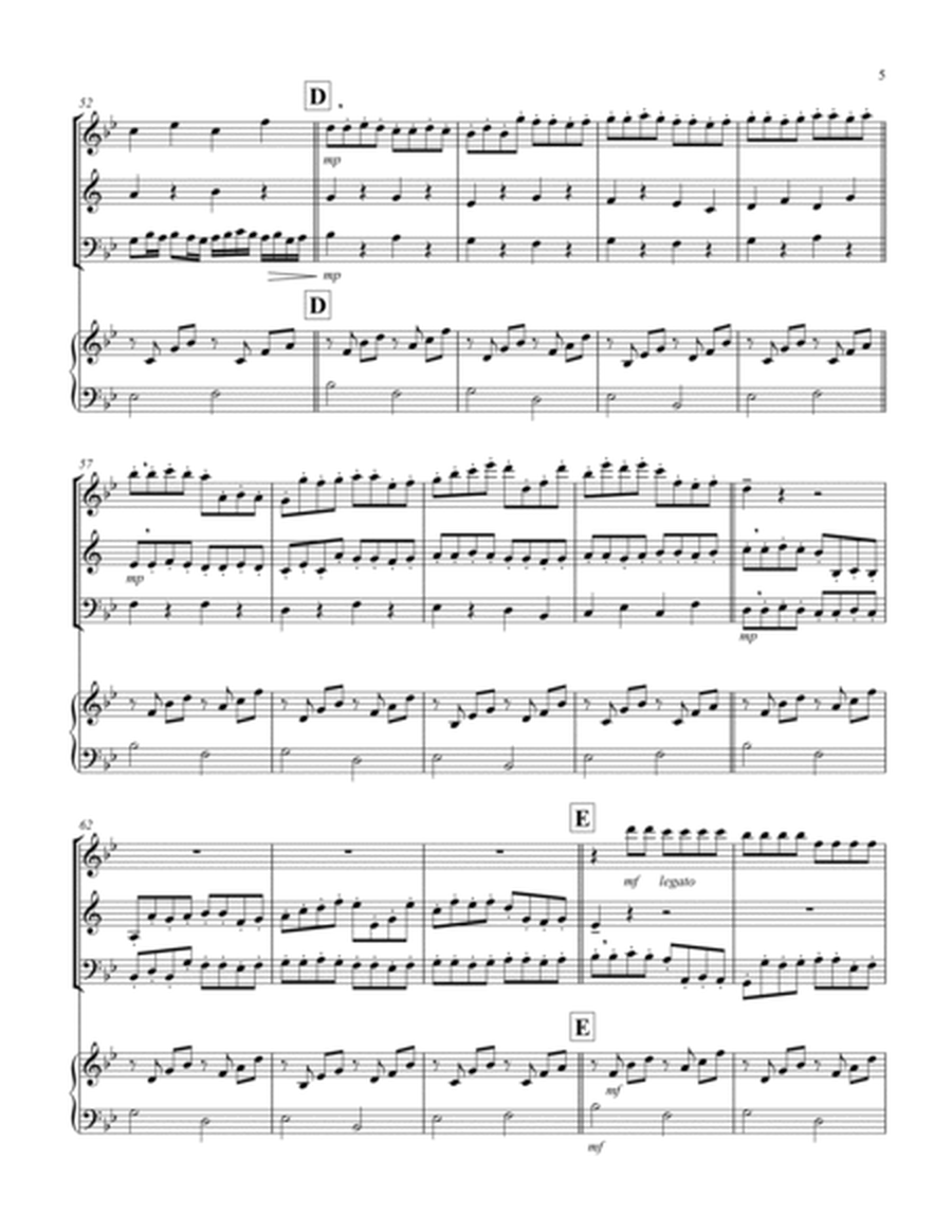 Canon (Pachelbel) (Bb) (Woodwind Trio - 1 Oboe, 1 Clar, 1 Bassoon), Keyboard)