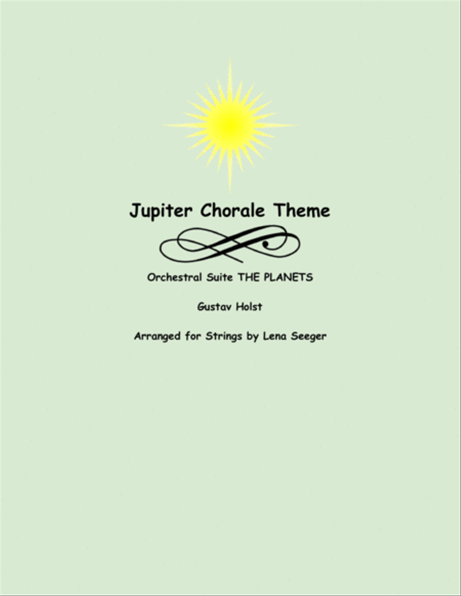 Jupiter Chorale Theme String Quartet scores gallery preview page 1