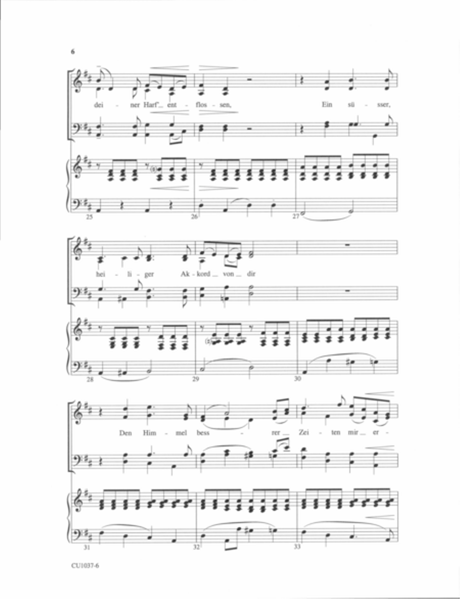 An Die Musik - SATB An Die Musik - SATB 4-Part scores gallery preview page 5