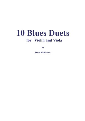 Book cover for 10 Blues Duets for Violin and Viola