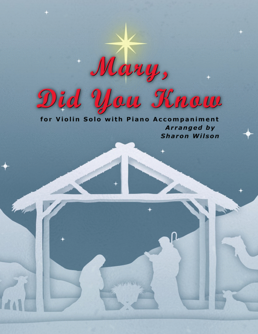 Mary, Did You Know? Violin Solo scores gallery preview page 1
