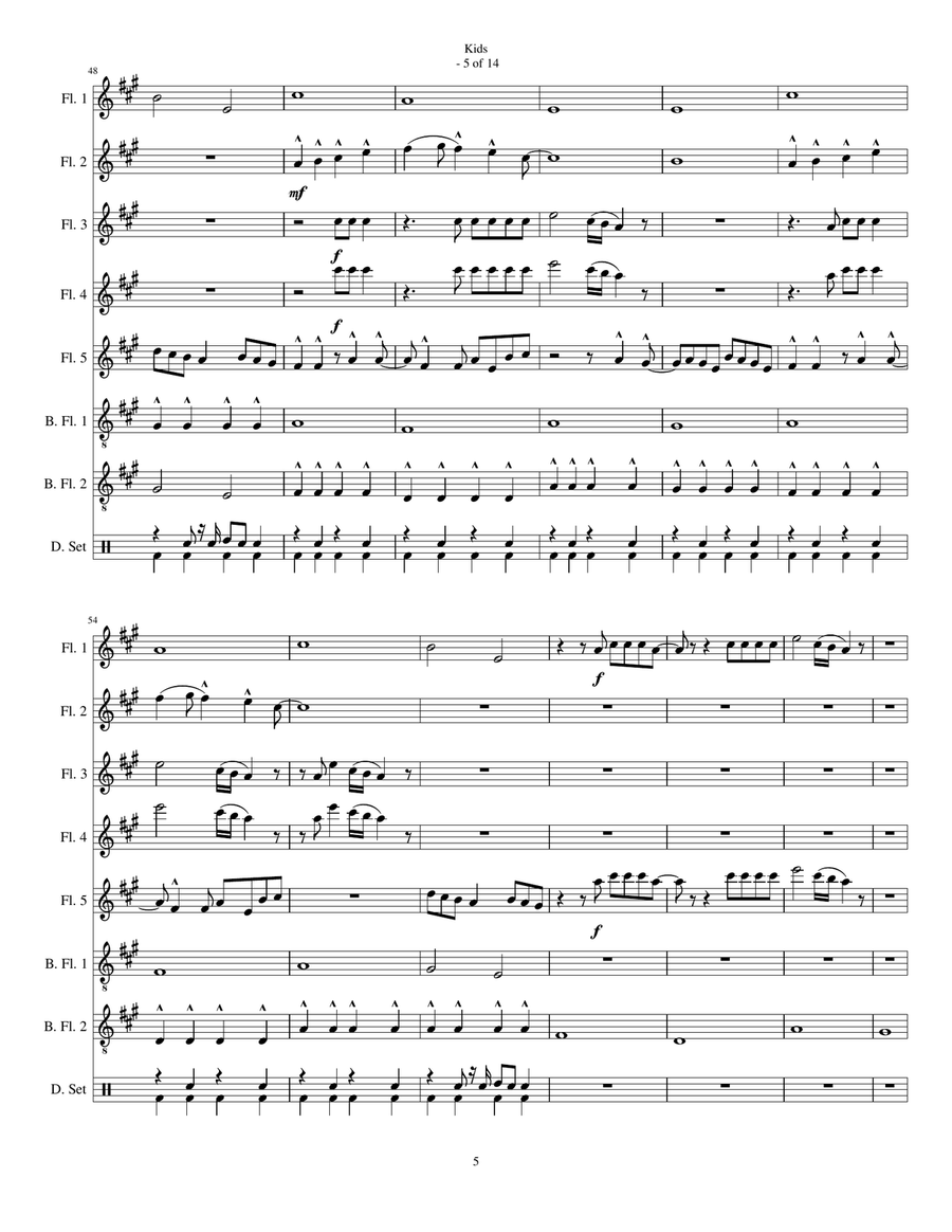 Kids Woodwind Ensemble scores gallery preview page 5