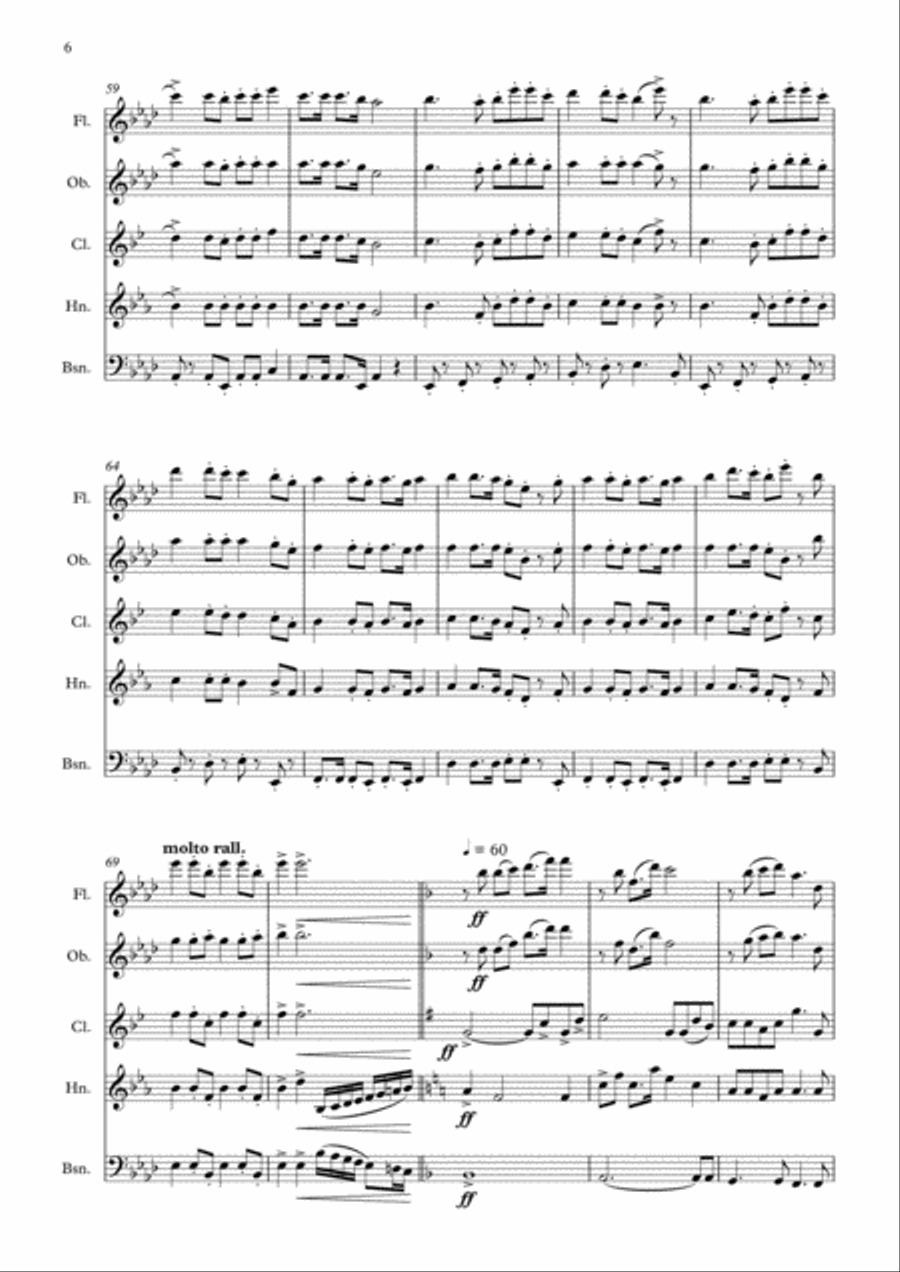 When You Believe When You Believe Woodwind Quintet scores gallery preview page 6