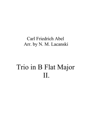 Trio in B Flat Major Movement 2