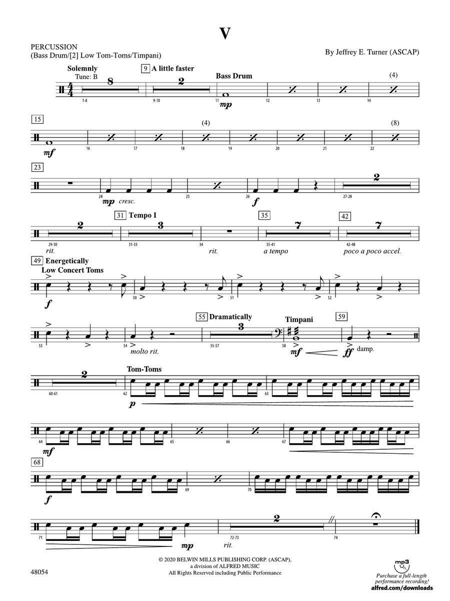 V: 1st Percussion